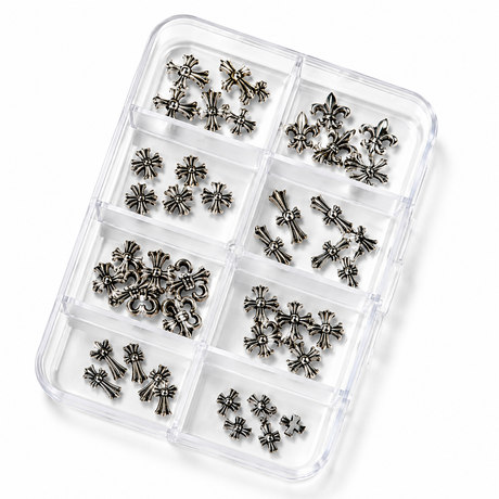 HALLOWEEN NAIL CHARM | CROSS CHARM - BOX OF 6