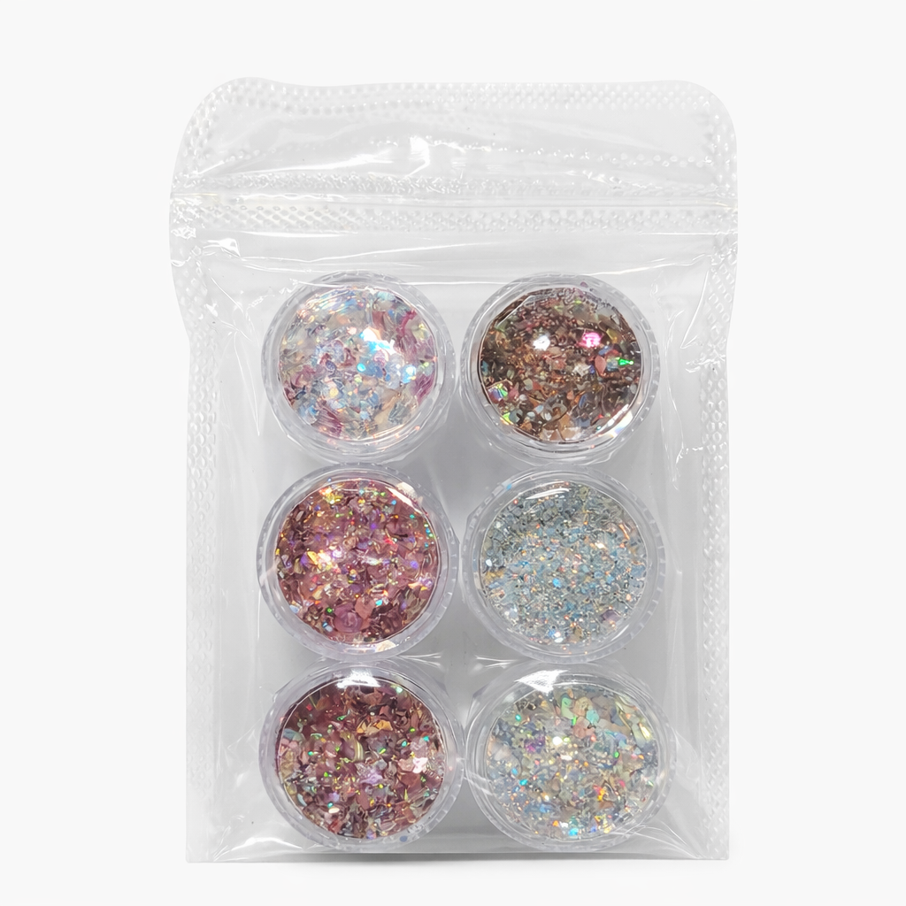 NAIL ART DESIGN | GLITTER SEQUIN - 6 JARS