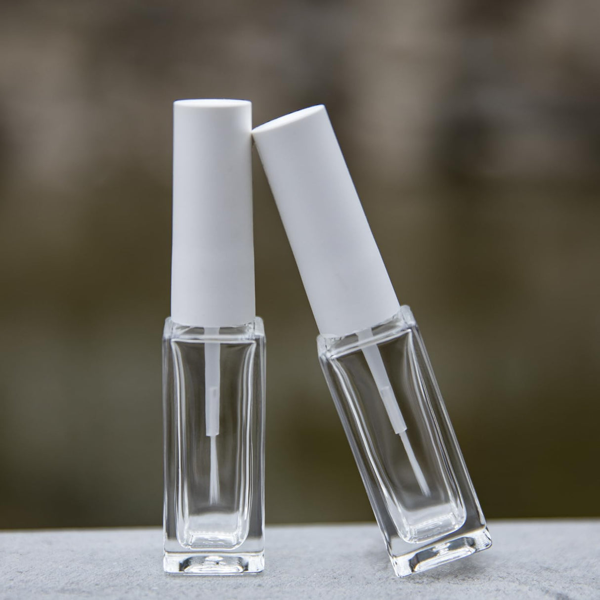 EMPTY GLASS NAIL ART DESIGN BOTTLE