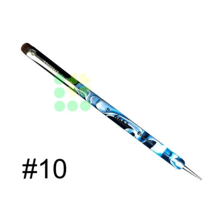 French Brush - 666 - Marble with Dotting Tool - Size 10