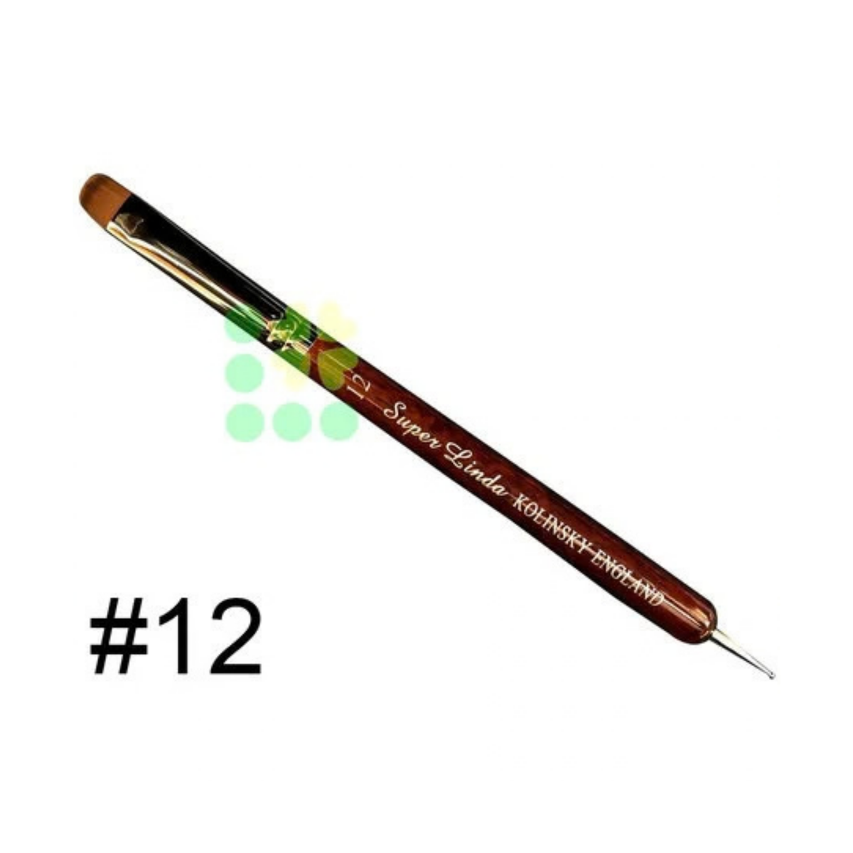 French Brush - Super Linda - Size 12 with Dotting Tool