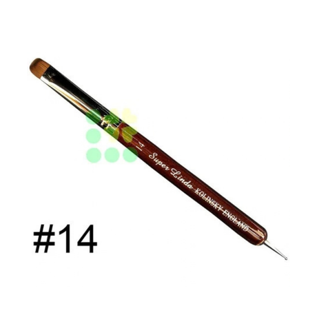 French Brush - Super Linda - Size 14 with Dotting Tool