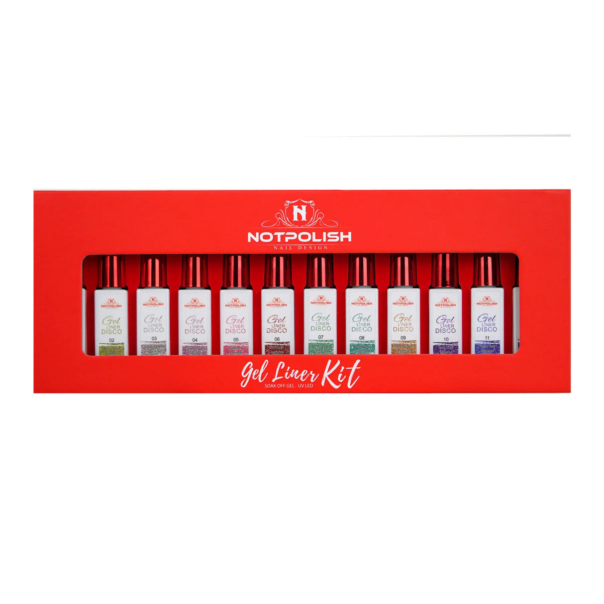 NOT POLISH - DISCO GEL LINER - 12 PCS