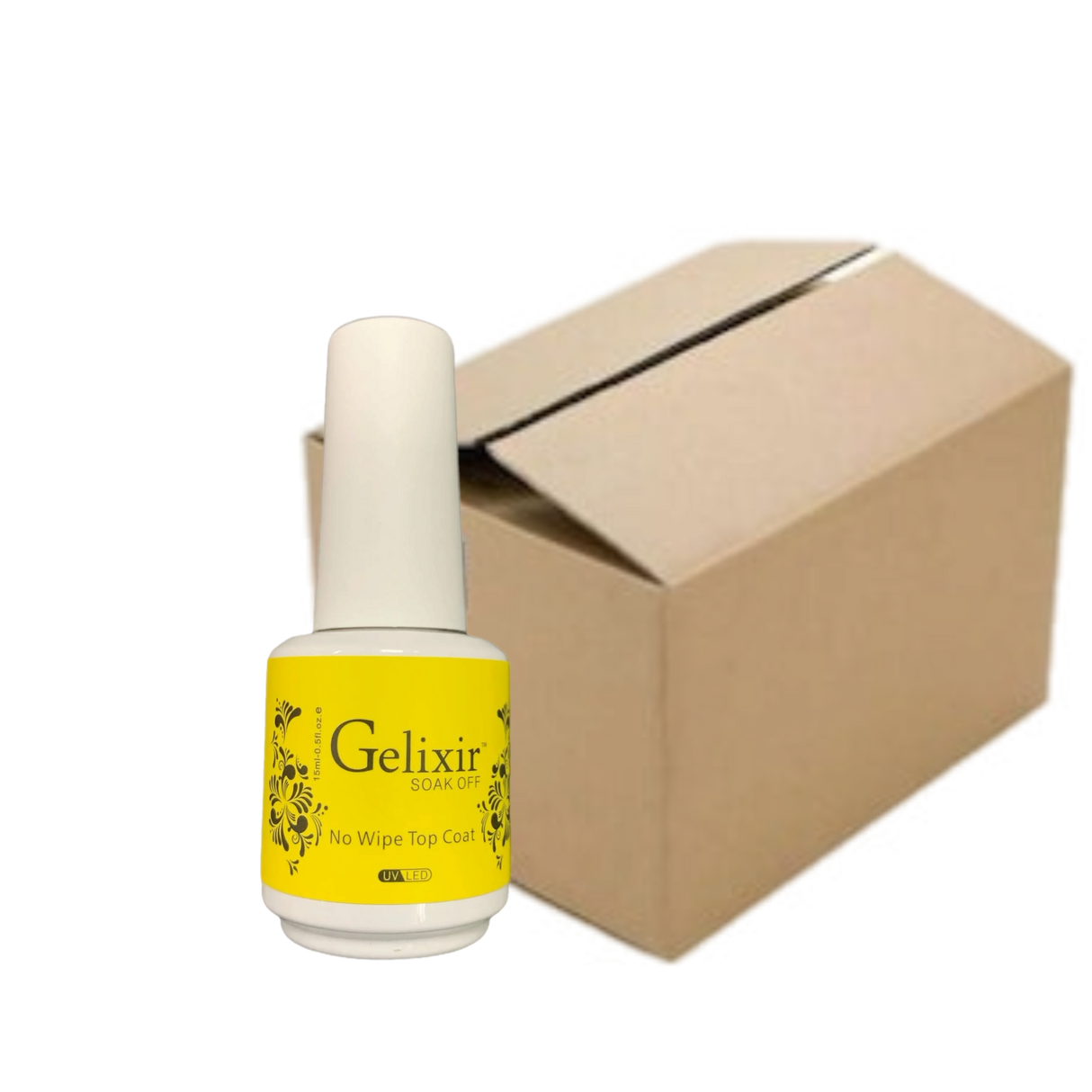 GELIXIR | SOAK OFF - NO WIPE TOP COAT | BOX OF 12