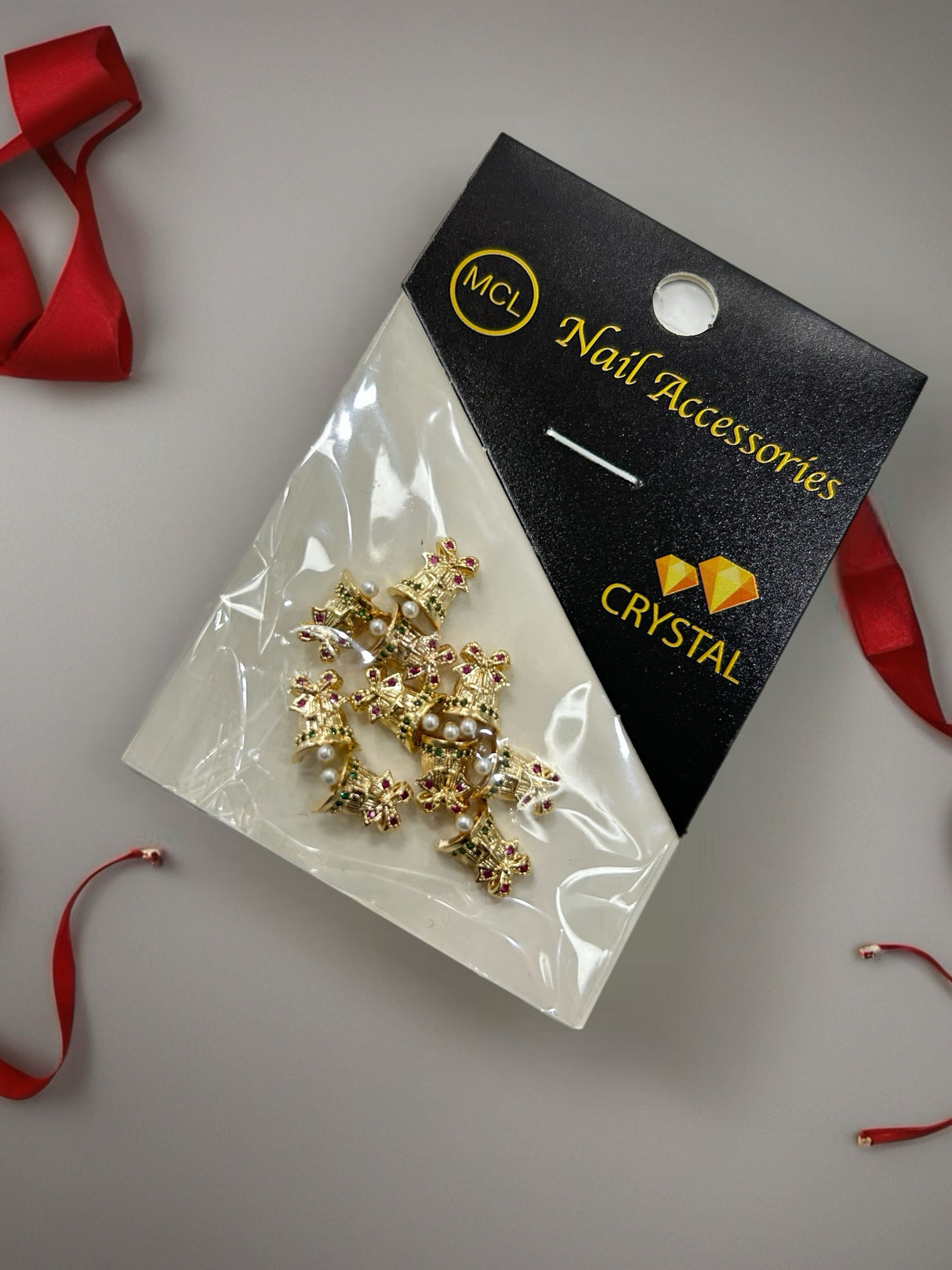 XMAS NAIL CHARM | CHRISTMAS BELL (GOLD) -10 PCS