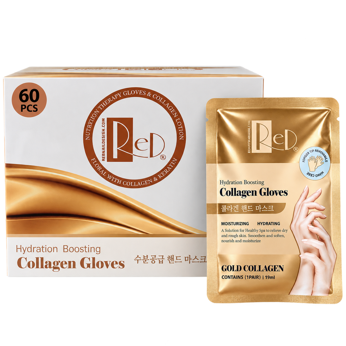 RED | GOLD COLLAGEN - HYDRATION BOOSTING MOISTURIZING - GLOVE