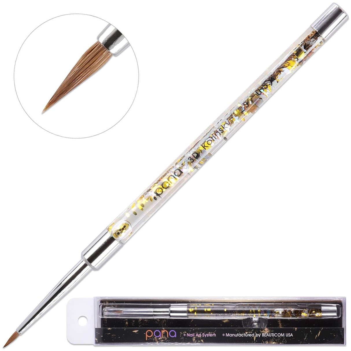 PANA |  3D BRUSH | GOLD GLITTER