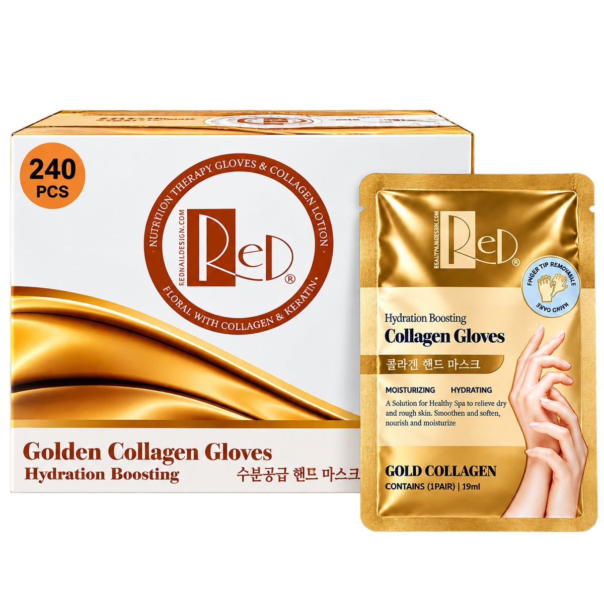 RED | GOLD COLLAGEN - HYDRATION BOOSTING MOISTURIZING - GLOVE