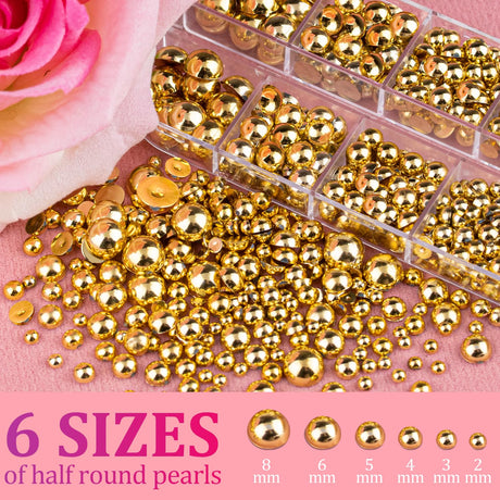 PEARL NAIL ART | MIXED SIZE - 12 GRID
