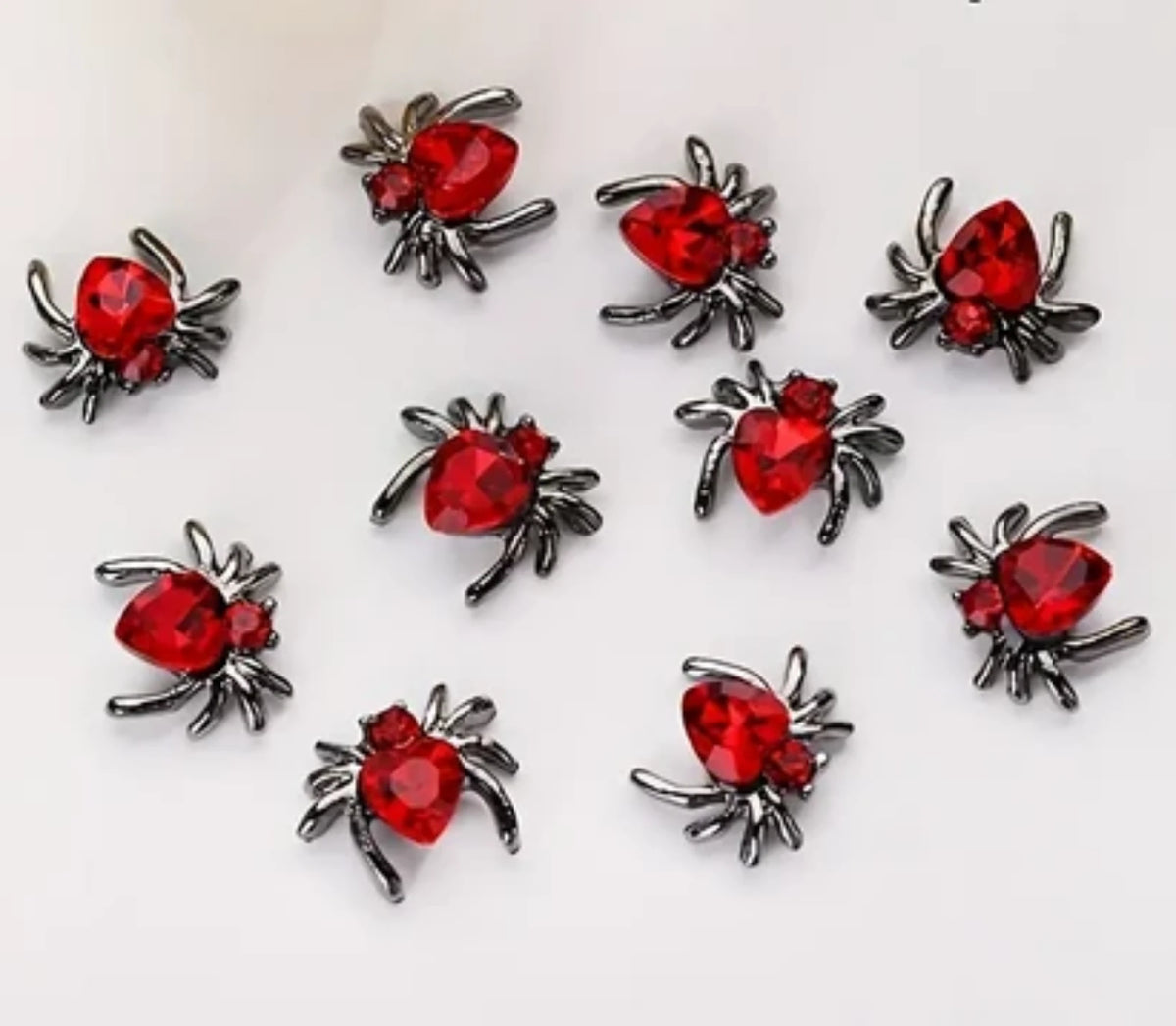 HALLOWEEN NAIL CHARM | HEART SPIDER MINI (20pcs)