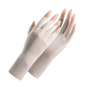 UV Protection Glove for Manicure - UV Glove - Nude