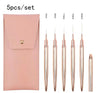 NAIL ART BRUSH SET |  WITH LEATHER HOLDER
