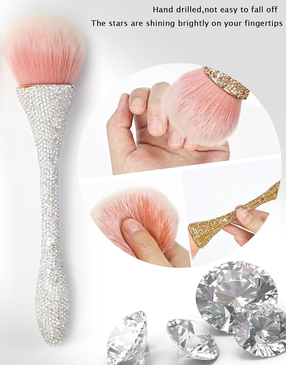 NAIL DUST BRUSH | BLING GLITTER DIAMOND