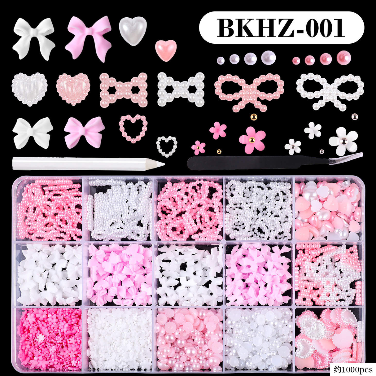 NAIL CHARM | BOW MIX - 15 STYLES