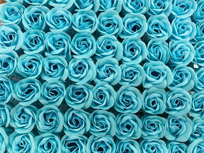 Pedicure Scented Soap Flowers Tray - Box of 81 - Blue 1