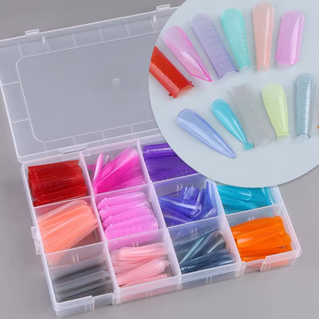 NAIL TIP BOX | NAIL POP MULTI COLOR & SHAPES