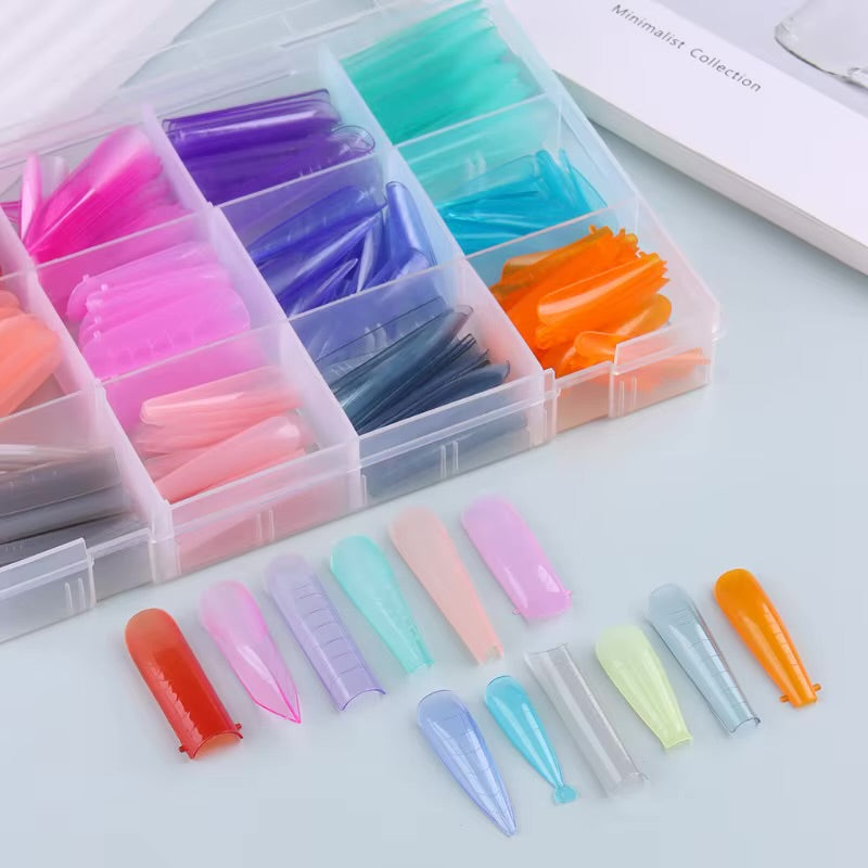 NAIL TIP BOX | NAIL POP MULTI COLOR & SHAPES
