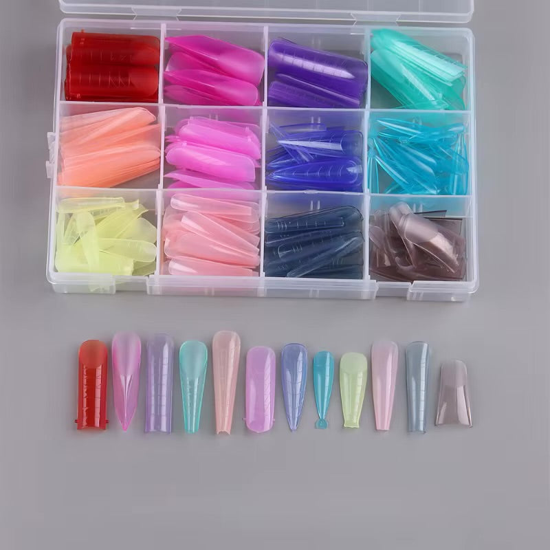 NAIL TIP BOX | NAIL POP MULTI COLOR & SHAPES