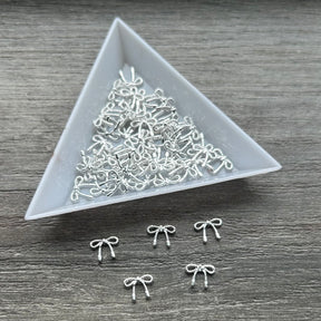 Slim Silver Bow - 50PCS
