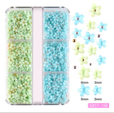NAIL CHARM | 3D FLOWERS - Tray of 6 grid