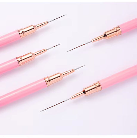 NAIL ART BRUSH SET | WITH LEATHER HOLDER
