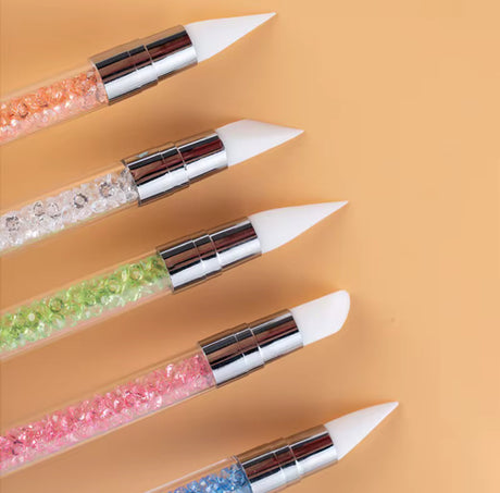 NAIL ART DOUBLE HEAD SILICONE PEN (5 Piece Set)
