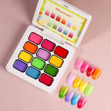 Mocmaki | NAIL ART DESIGN | OMBRE GEL NAIL - GRADIANT PAINTING GEL