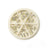 Nail Charm - Rhinestone Letter Wheel - Gold