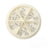 Nail Charm - Rhinestone Letter Wheel - Silver