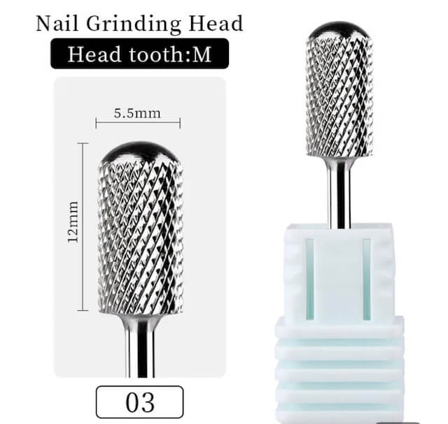 NAIL DRILL BIT | 3/32" LARGE SAFETY BIT