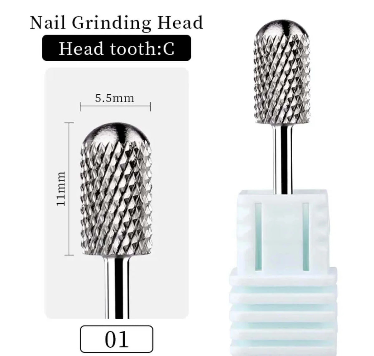 NAIL DRILL BIT | 3/32" LARGE SAFETY BIT