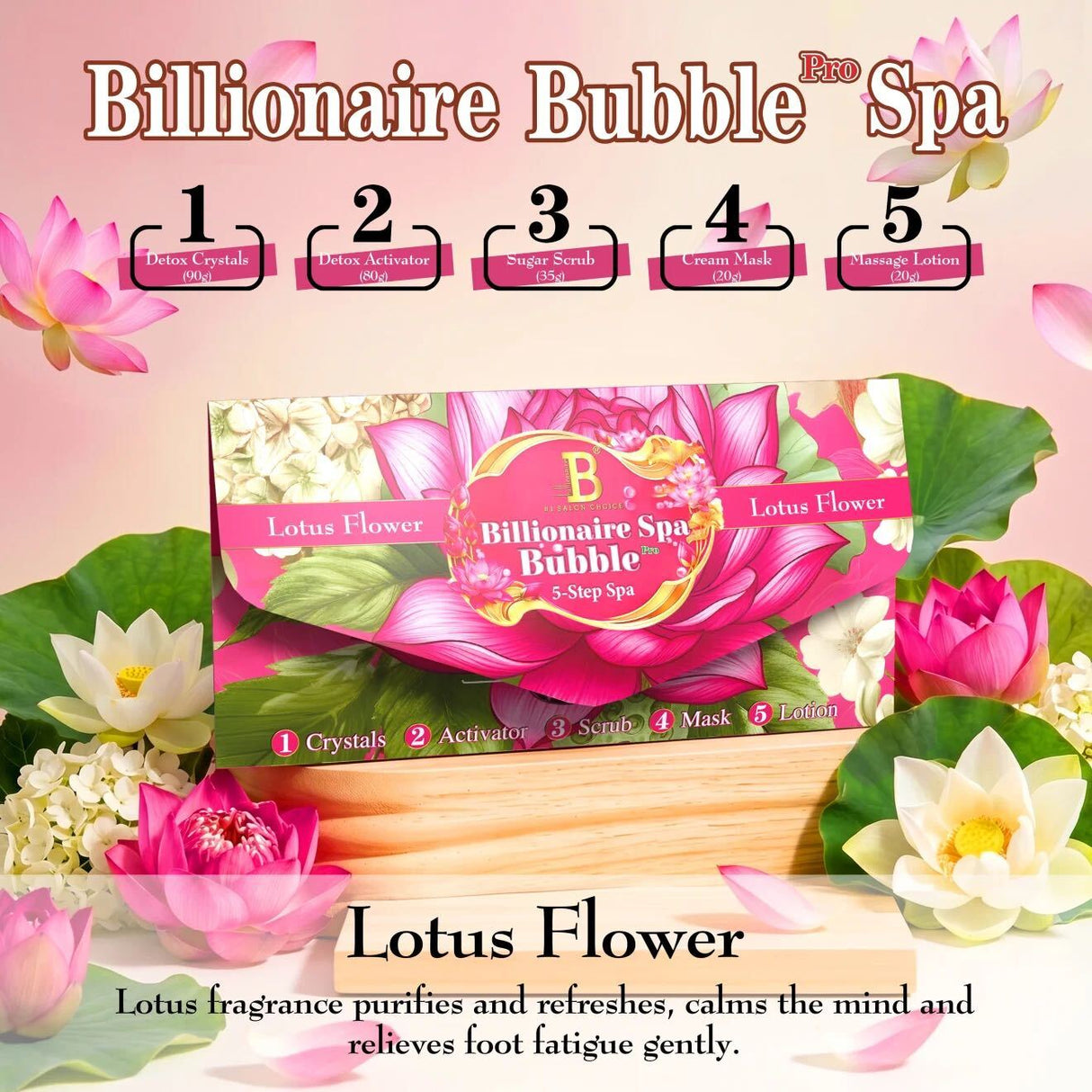 BILLIONAIR 5 STEP - PRO BUBBLE LUXURY SPA - Single