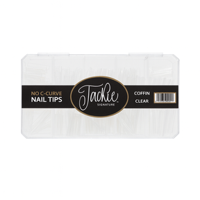 JACKIE SIGNATURE | NO C-CURVE NAIL TIP - CLEAR COFFIN - view 1