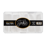 JACKIE SIGNATURE | NO C-CURVE NAIL TIP - CLEAR COFFIN - view 2
