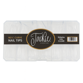 JACKIE SIGNATURE | NO C-CURVE NAIL TIP - CLEAR STILETTO - view 1
