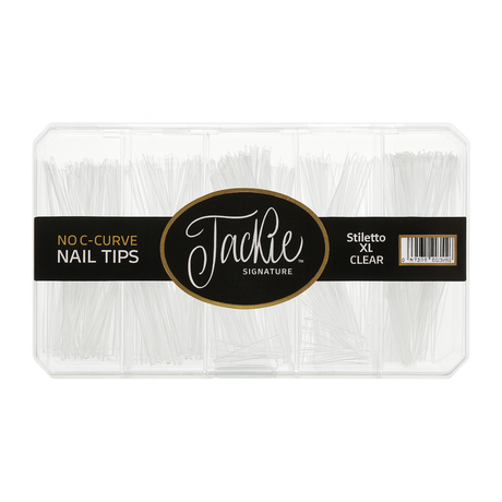 JACKIE SIGNATURE | NO C-CURVE NAIL TIP - CLEAR STILETTO - view 2