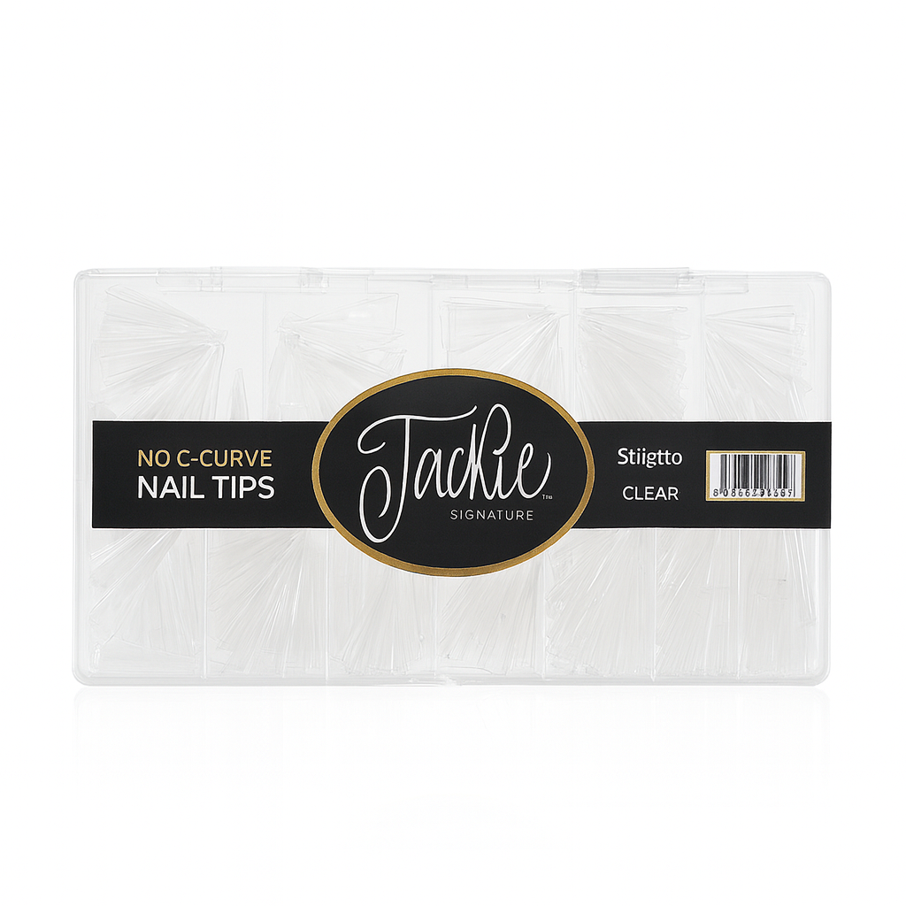 JACKIE SIGNATURE | NO C-CURVE NAIL TIP - CLEAR STILETTO - view 3