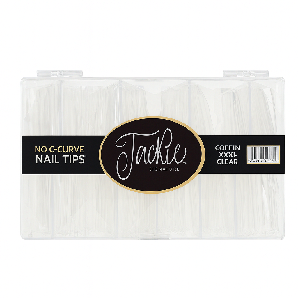 JACKIE SIGNATURE | NO C-CURVE NAIL TIP - NATURAL COFFIN XXL - view 1