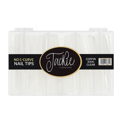 JACKIE SIGNATURE | NO C-CURVE NAIL TIP - NATURAL COFFIN XXL - view 1