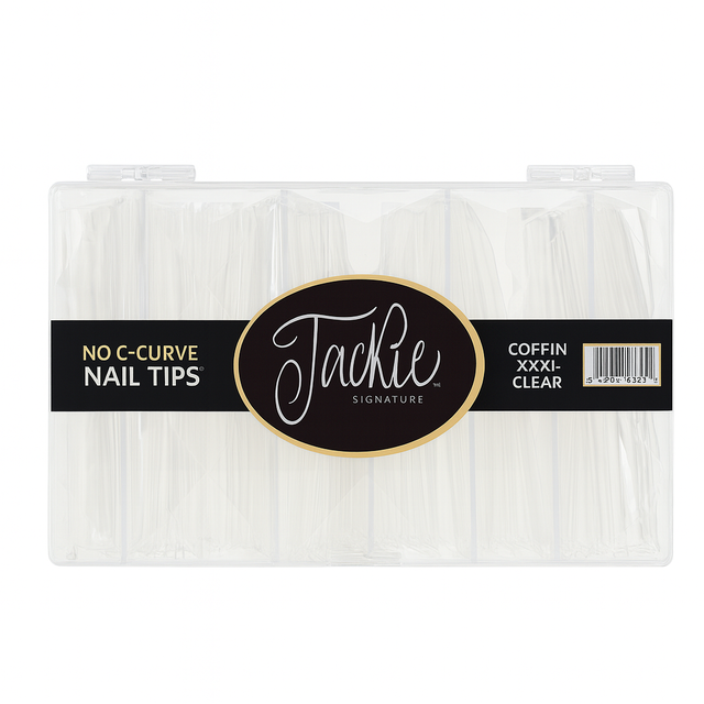 JACKIE SIGNATURE | NO C-CURVE NAIL TIP - NATURAL COFFIN XXL - view 1
