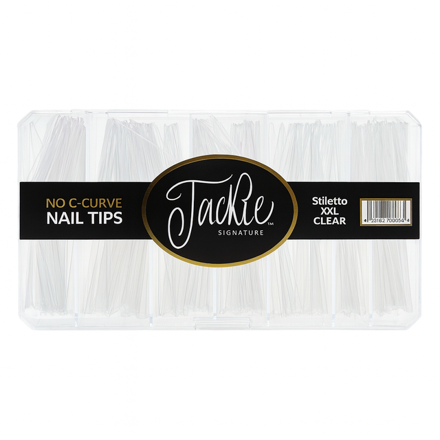 JACKIE SIGNATURE | NO C-CURVE NAIL TIP - NATURAL STILLETO XXL - view 1
