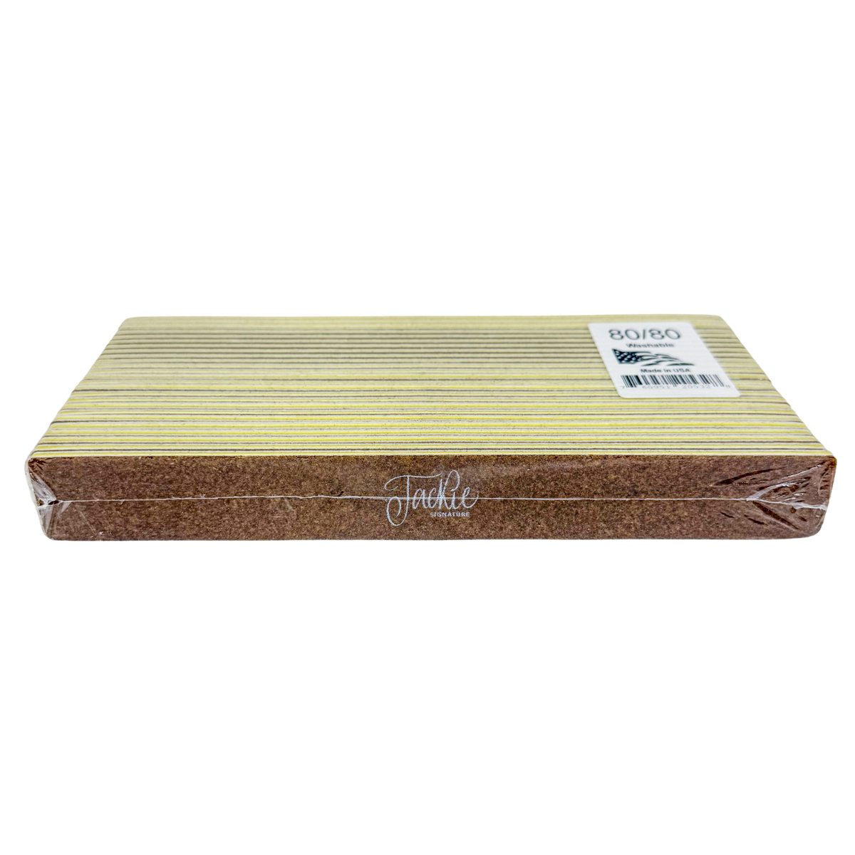 JACKIE | X-Jumbo Nail File - Brown 80/80 - 25pcs – Lucky Nail Supply