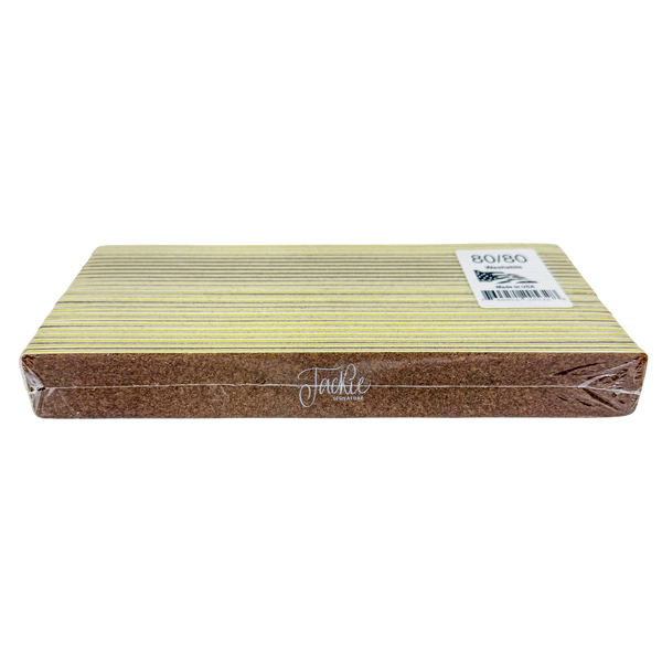 ギルページ JACKIE | X-Jumbo Nail File - Brown 80/80 - 25pcs – Lucky Nail Supply