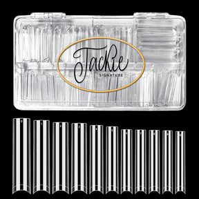 Jackie Signature - No C-Curve Nail Tip - Clear Square XXXL
