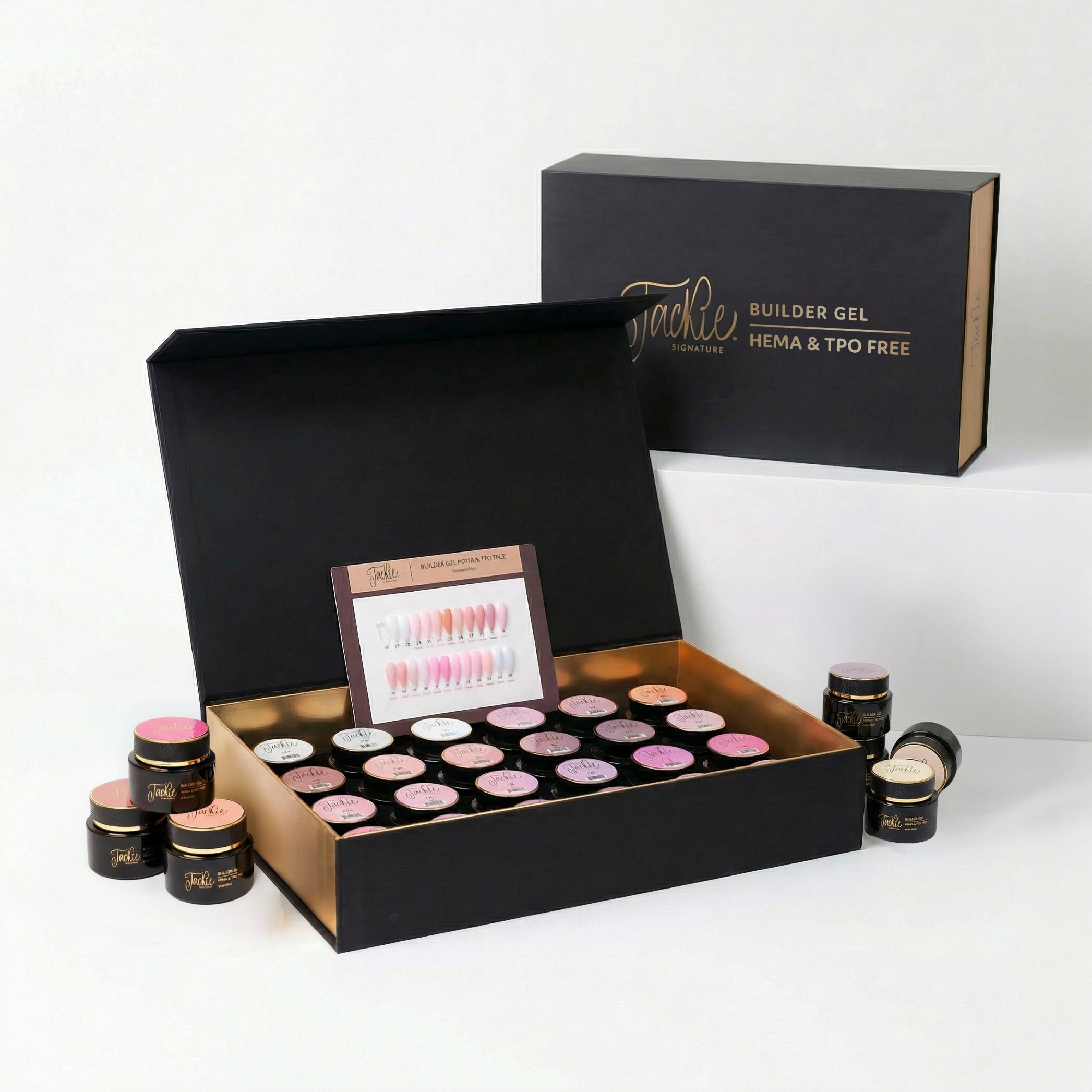 格安出品！ナンバーナインSHELLAC シェラックブランド不明バングル4点セット JACKIE SIGNATURE | PROFESSIONAL BUILDER GEL HEMA & TPO FREE