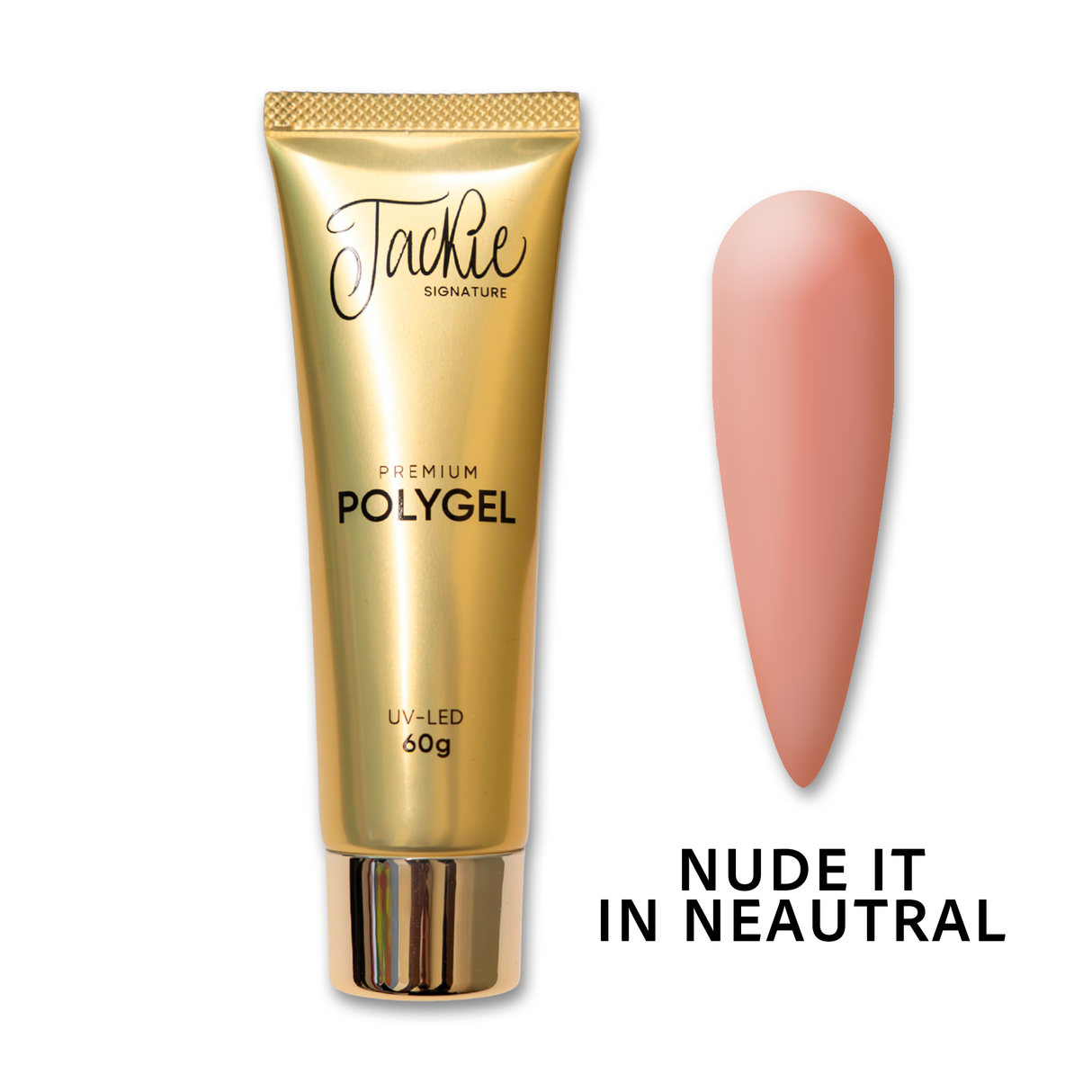 Jackie Signature Premium Poly Gel – Strength Meets Flexibility - Nude it in Neutral