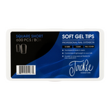 JACKIE SIGNATURE | SOFT GEL TIPS | CLEAR SQUARE