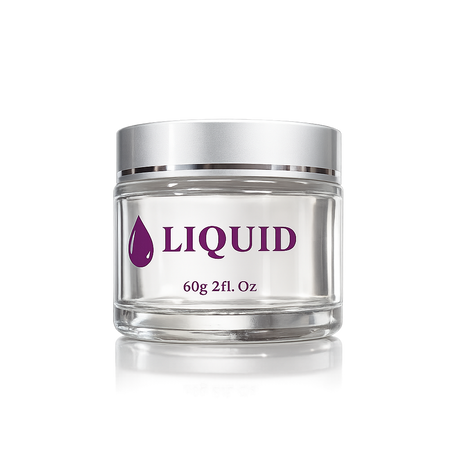 Empty Glass Jar 2oz - Liquid Jar