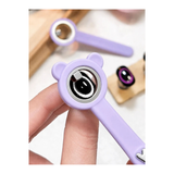 MAGNET CATEYE | CUTE BEAR Dual-End | Silicon Handle (MOON & HEART SHAPE)