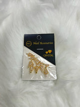 GOLD CHRISTMAST NAIL CHARM | TREE